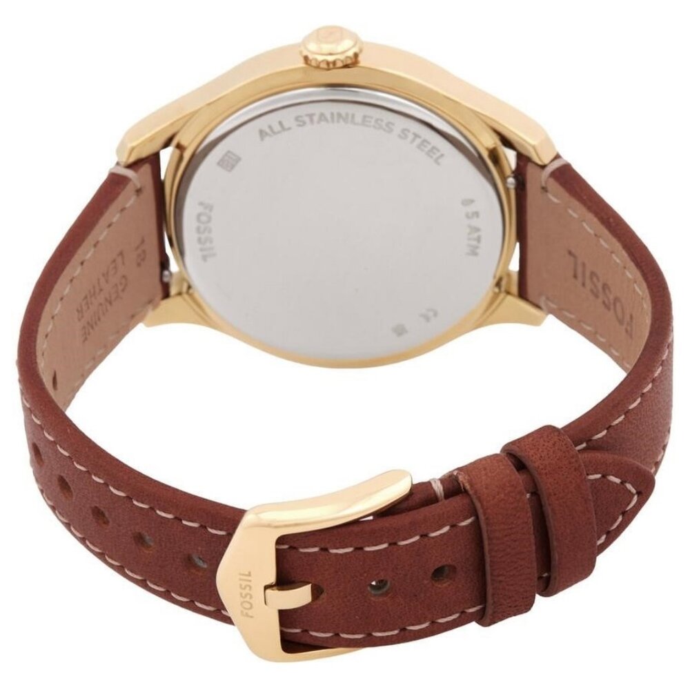 NWT Authentic Fossil Gilmore Quartz Silver Dial W… - image 1